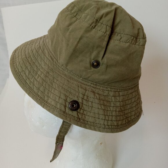 GYMBOREE Baby Boy Bucket Sun Hat Blue With Fish 6-12 Months Camo Chin Strap - Picture 5 of 12